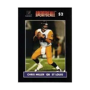 Collectible Phone Card $2. Chris Miller (QB St. Louis Rams Football 