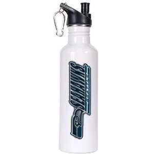  Seattle Seahawks 26oz White Stainless Steel Water Bottle 