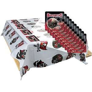   Tampa Bay Buccaneers Table Cloth and Coaster Set: Sports & Outdoors