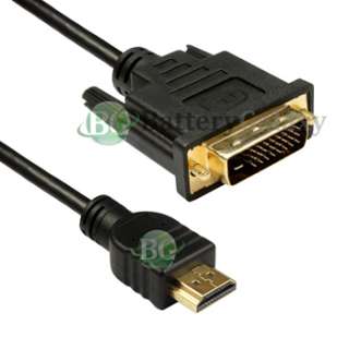 NEW Gold DVI Male to HDMI Cable for HDTV LCD 6 FT 2M  