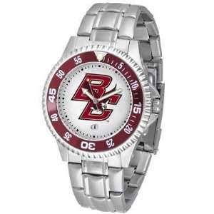Boston College Eagles Suntime Competitor Game Day Steel Band Watch 
