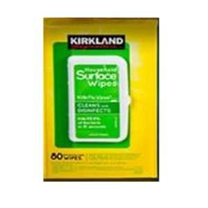  Kirkland Signature Household Surface Wipes Lemon Scent 80 