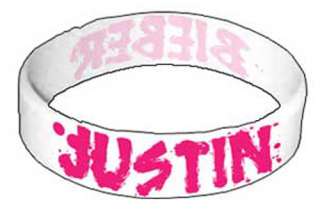 Justin Bieber Rubber Bracelet Wrist Band  