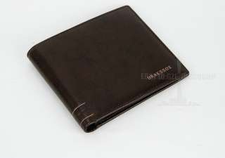Mens genuine leather Wallet simple classics purse for friends gift 