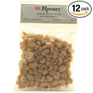 Rotary Fried Bogor Beans (Kacang Bogor), 3.5000 Ounce (Pack of 8)