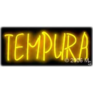 Neon Sign   Tempura   Large 13 x 32 Grocery & Gourmet Food