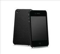 ACCESSORY FOR IPHONE BLACK HARD BACK CASE NEW 4 4G HOLE  