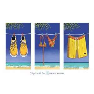 Michele Killman   Dryin in the Sun II Size 24.5x15.5 Finest LAMINATED 