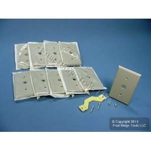  10 Leviton Gray Phone Cable Wallplates Telephone .407/.625 