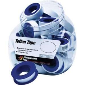  Performance Tool Wilmar Teflon Tape Fishbowl (jar of 40 