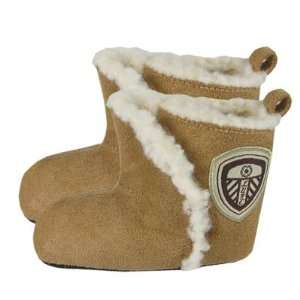   Leeds United FC. Baby Winter Booties   6/9 Months