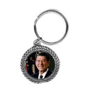  President Ronald Reagan Pewter Key Chain