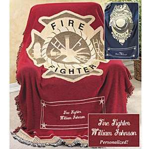  Personalized Fire Fighter Afghan