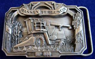 Massey Ferguson Combine MF 850 Farming Belt Buckle  