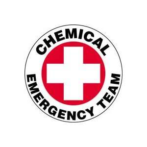  Labels CHEMICAL EMERGENCY TEAM 2 1/4 Adhesive Vinyl