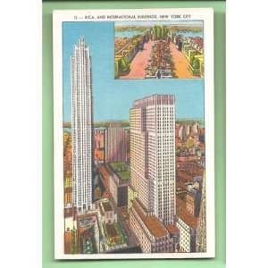    Postcard RCA Building Int Buildi New York City 
