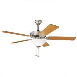  Bundle 57 Sterling Select Ceiling Fan in Brushed Nickel with Cherry 