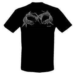 Simms Bishop Dueling Tarpon Short Sleeve T Black Small  