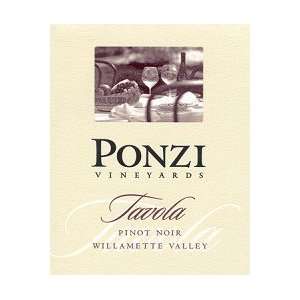   Ponzi Vineyards Pinot Noir Tavola 2010 750ML: Grocery & Gourmet Food