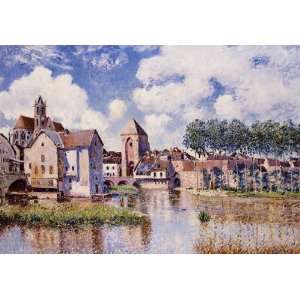  Oil Painting: Moret sur Loing: Alfred Sisley Hand Painted 