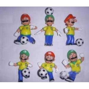   Super Mario Brothers Soccer Team   Brazil(set of 6) 