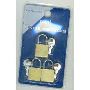  mini brass padlocks