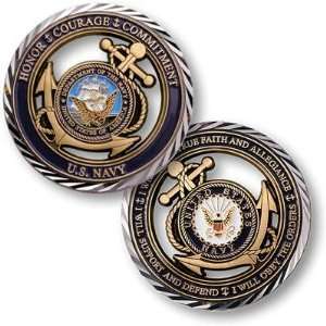  U.S. Navy Core Values Coin Toys & Games
