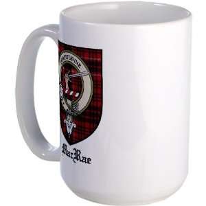 MacRae Clan Crest Tartan Family Large Mug by   
