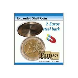   Expanded Shell Coin   2 Euro (Steel Back) by Tango Magic Toys & Games
