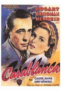 Casablanca 27 x 40 Movie Poster, Bogart, Bergman, C  