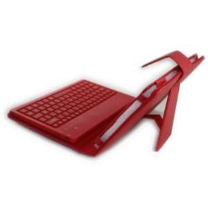  Bluetooth Keyboard cover for Samsung Galaxy Tab P1000 RED 