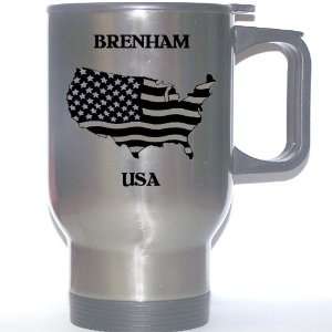  US Flag   Brenham, Texas (TX) Stainless Steel Mug 