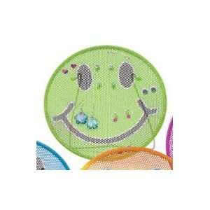  Lime Green Smiley Face Earring Holder