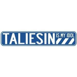   TALIESIN IS MY IDOL STREET SIGN