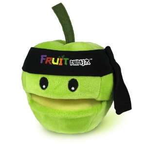  Fruit Ninja 5 Green Apple Plush with Sound and Bandana 
