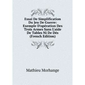   aide De Tables Ni De DÃ©s (French Edition) Mathieu Morhange Books