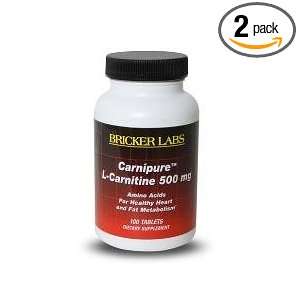  Bricker Labs Carnipure 500 Mg L carnitine   100 Tablets 