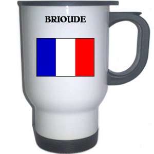  France   BRIOUDE White Stainless Steel Mug Everything 