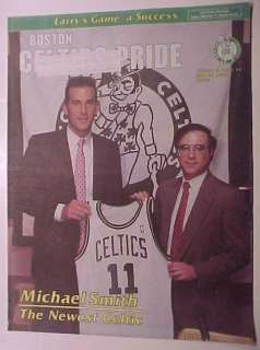MICHAEL SMITH Boston Celtics PRIDE 7/28/89 Newspaper  