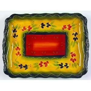  Tabletops Unlimited La Province Rectangular Tray, Fine 