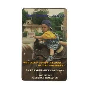   : Toddler On Horse: Ride A Winner GTS Telecard World 1994 Promo