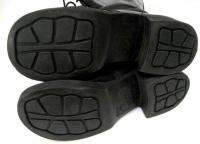   Air Walr Black Leather Granny Boots Size Shoes Sz Size 4 1/2  
