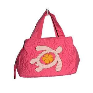    HAWAIIAN QUILTED HONU TURTLE LUNCH BAG PINK: Everything Else