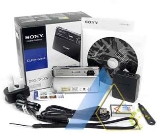 Sony Cybershot DSC TX100V GPS Camera Silver+6Gifts+Wty  