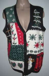 NUTCRACKER Beautiful Snowman Christmas Sweater Vest 1X  