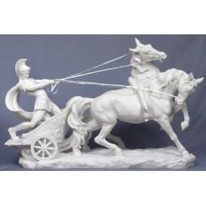 Large Roman Chariot Sculpture Statue 