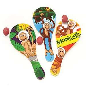  Monkey Paddle Balls Toys & Games