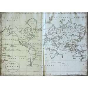   Guthrie Map of the World   Mercator (1805)