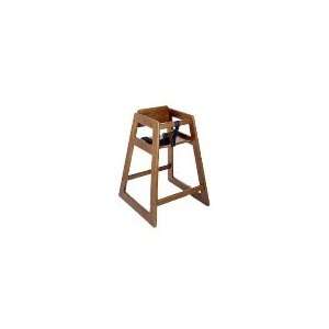   in Stackable Economy Wooden High Chair, Dark Finish: Kitchen & Dining