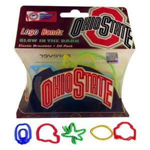   Ohio State Buckeyes Glow Football Logo Bandz Silly Band: Toys & Games